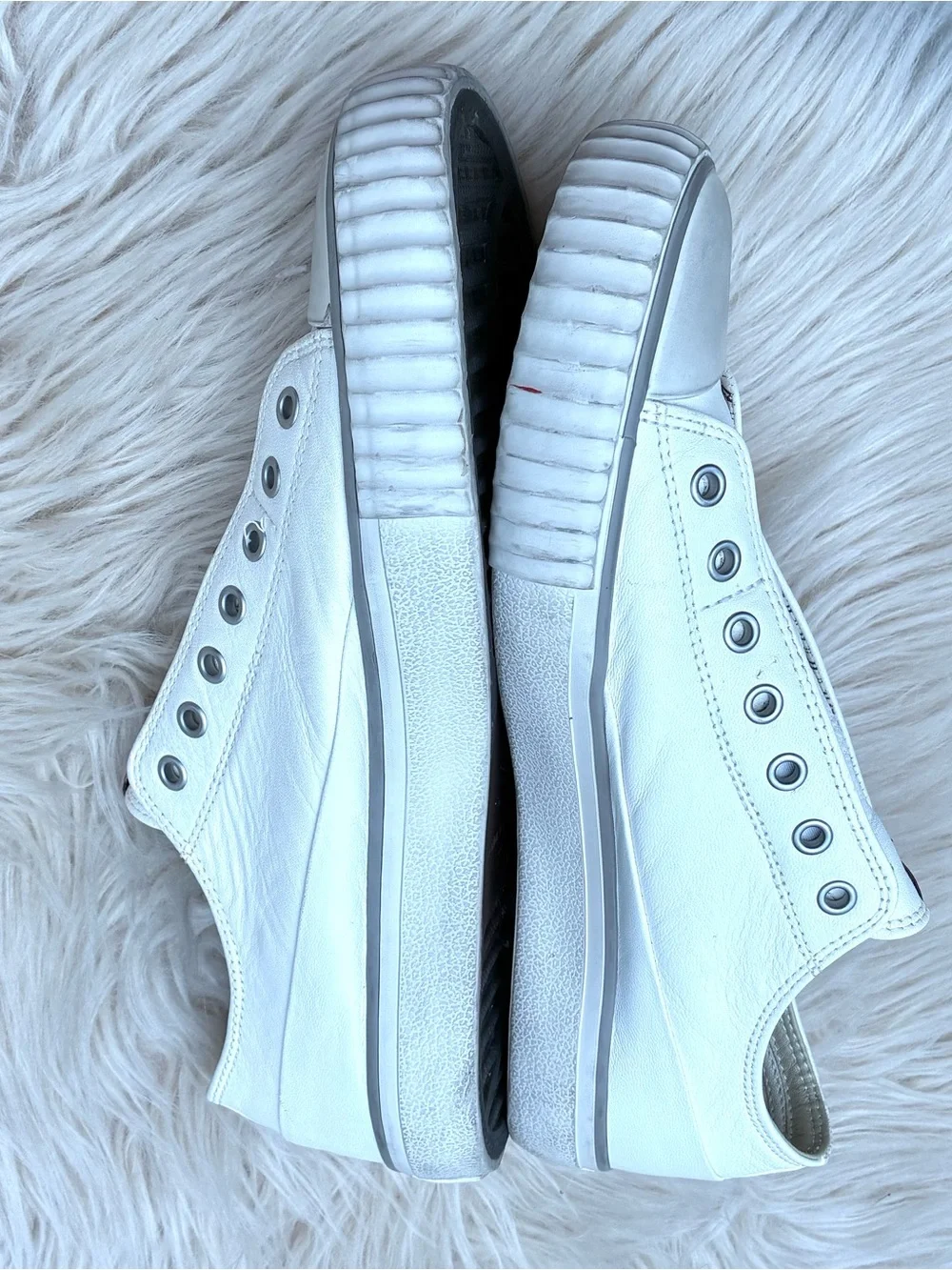 John Varvatos X Bootleg Laceless Low Top Leather Sneakers Sz 9